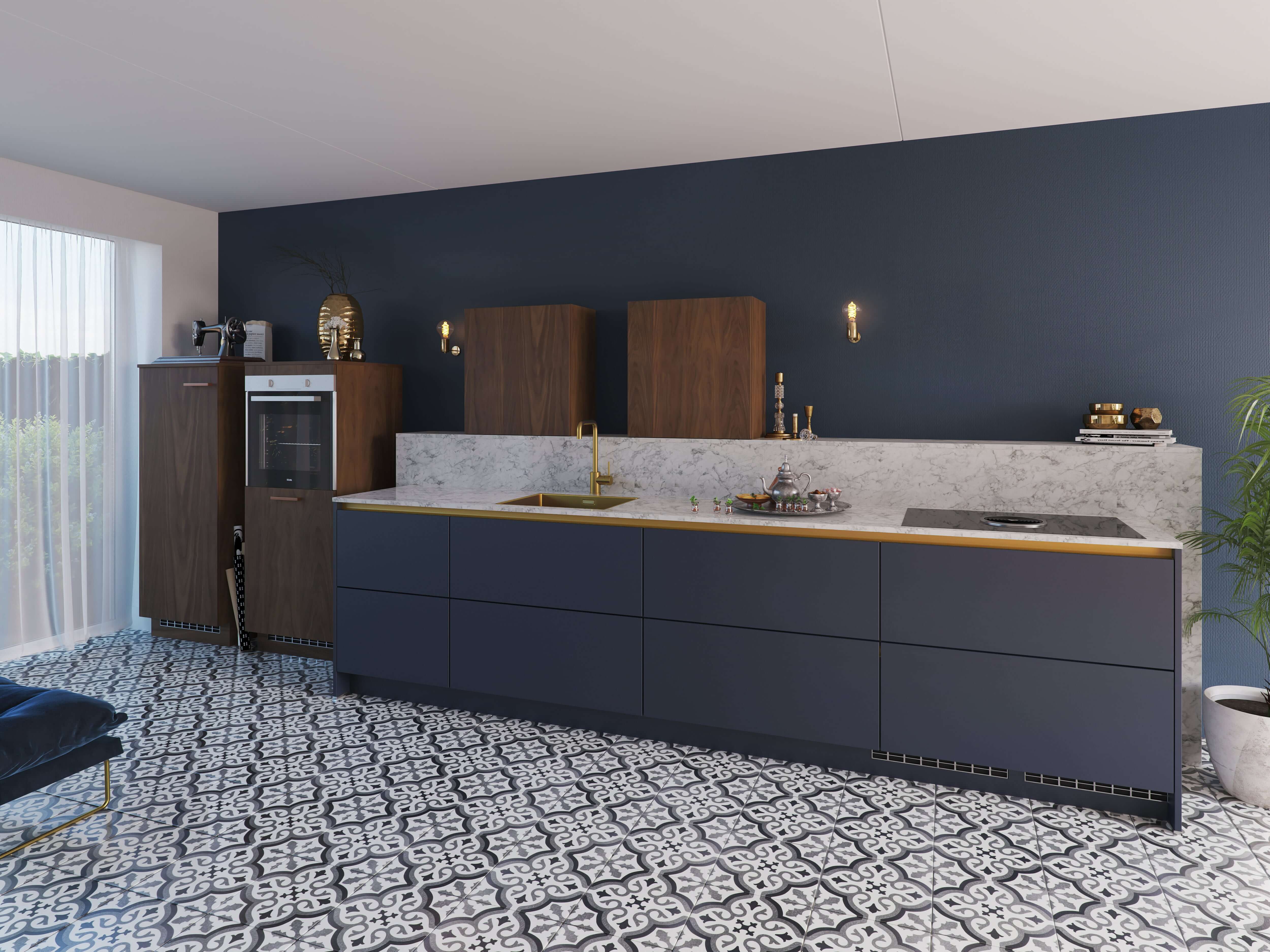winnen bevestig alstublieft platform Olympia Nachtblauw | Design keuken | Bruynzeel Keukens