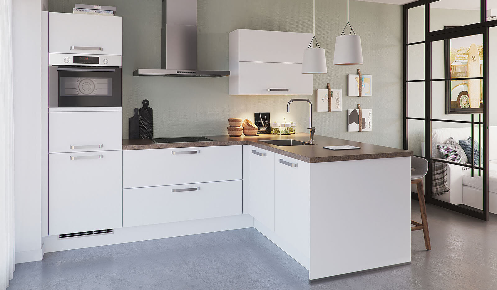 Makkelijker maken Bron Huiskamer Olympia Wit | Witte keuken | Bruynzeel Keukens